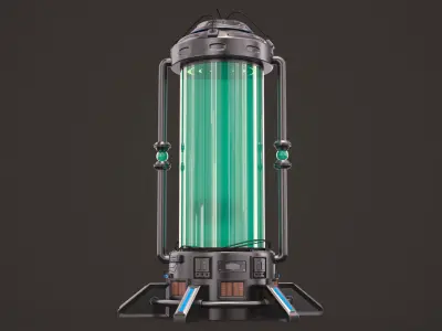 Sci Fi Cryopod 3D model