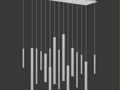 Eurofase Lighting 18 LED Linear Chandelier 3D model