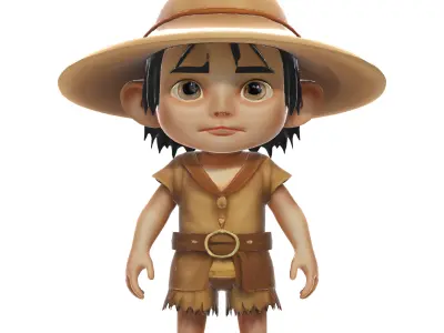 Adventure Scout Chibi Character Free 3D print model