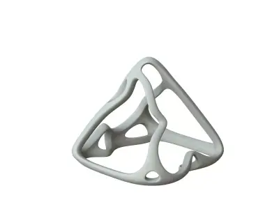 SciFi Cube Object No 62722 Low Poly Shape Low-poly 3D model