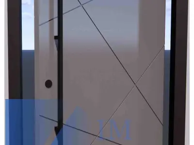 Revit door family  full parametric 3D model