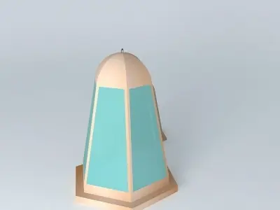 flashlight pair of gold candlesticks Free 3D model