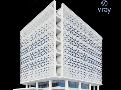 Modern Office Building 006 3D model