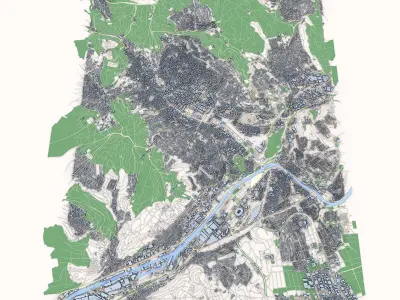 Stuttgart City Germany 3D model