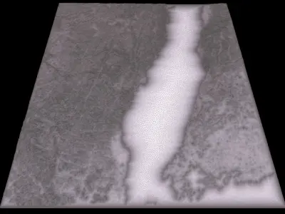 NEOM city topography Saudi Arabia - tile n28 e34 3D model