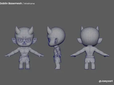Goblin Basemesh 3D model