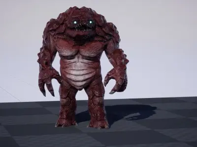 Creature Low-poly 3D model