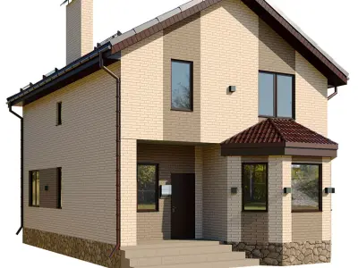 Cottage 2 house design 3D model