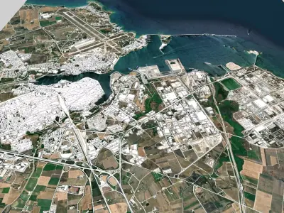 Cityscape Brindisi Italy 3D model