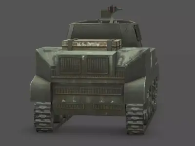 M8 Scott Tank 3D Model Low-poly 3D model