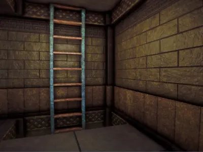 Modular Dungeon Kit with  Low-poly 3D model