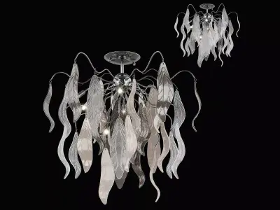 79312x Vetro Lightstar Chandelier 3D model