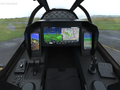  Bell 360 Invictus Helicopter with Pilot Rigged for Cinema 4D 