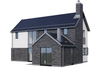 Modern house v37 3D model