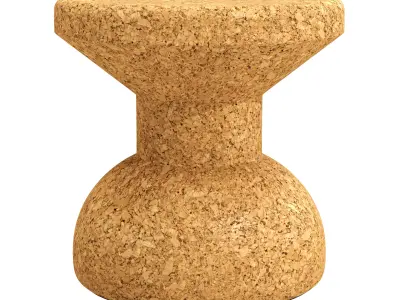 African cork stools by Wiid Design 3D model