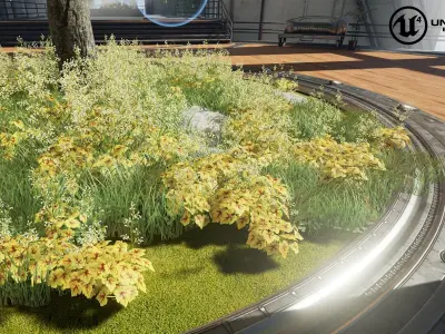 Stop light plant Free low-poly 3D model