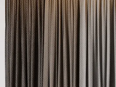 hadi curtain 82 Low-poly 3D model
