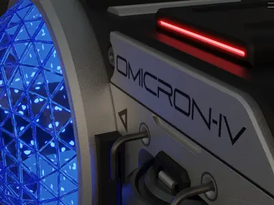 Sci-Fi Machine Low-poly 3D model