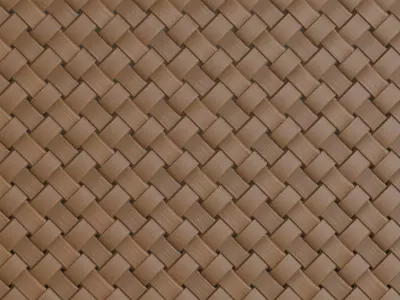 Diagonal Wicker Basket Weave PBR Texture