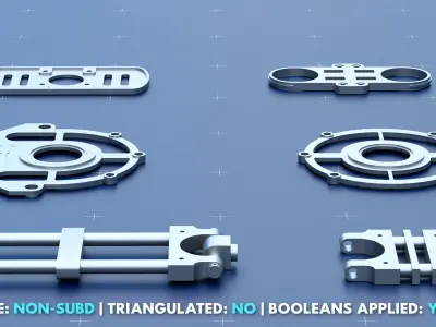 Factory Greeble Kitbash Pack 2 3D model