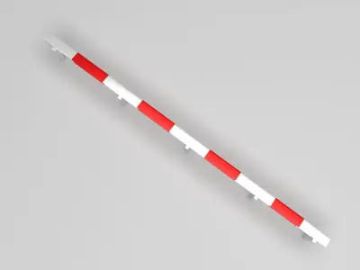 Crash Barrier Safety Fence 3D model purchase