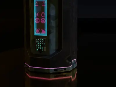 Futuristic Portable Mini Power Station 3D model