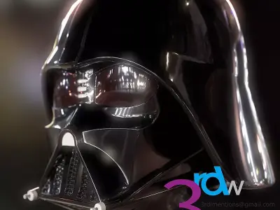 3D Print Darth Vader  Low-poly 3D model