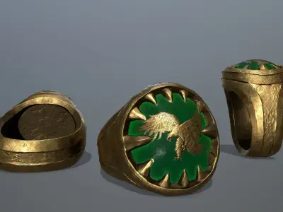 Power Ring Low-poly 3D model