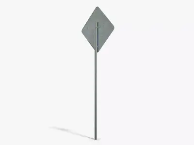 Slow Sign Low-poly 3D model
