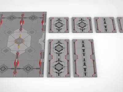 sci-fi Architectural element 14 3D model