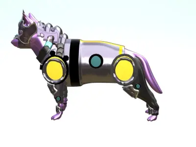 Dog Sci-fi Armor 3D model