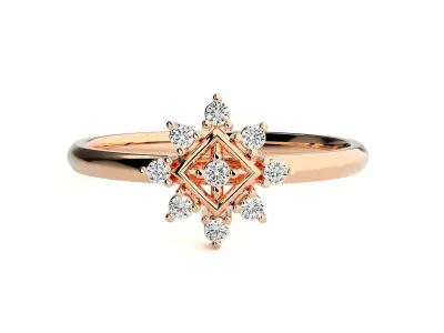 Women ring 3D print model 87