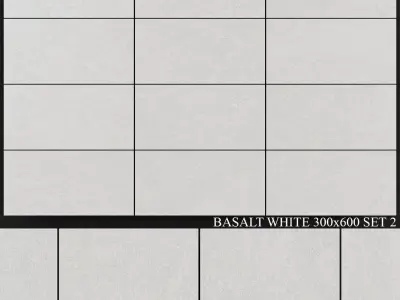 Yurtbay Seramik Basalt White 300x600 Set 2 3D model