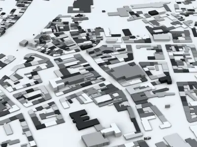 Innsbruck Streets and Buildings 3D model