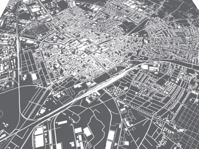 Cityscape Kecskemet Hungary 3D model