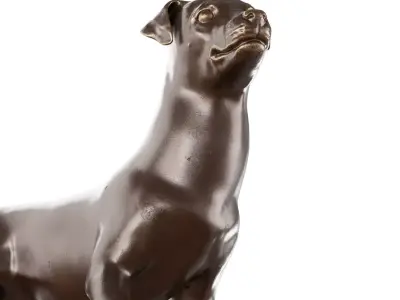 Jack Russell dog figurine 3D model
