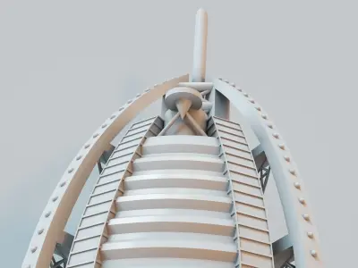 burj al arab 3D print model