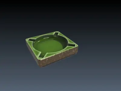 Low-Poly 60s Living Room Pack Low-poly 3D model