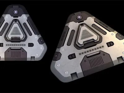 Sci-Fi Prop and Panel Material Texture