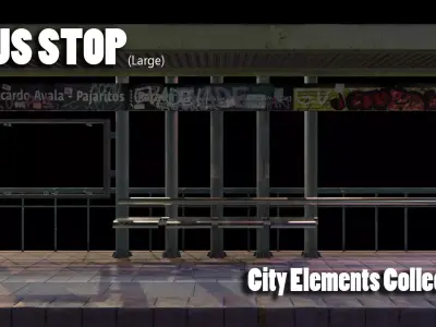 Bus Stop  3D model
