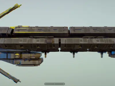 spaceship b09 3D model