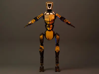 War Robot  Low-poly 3D model