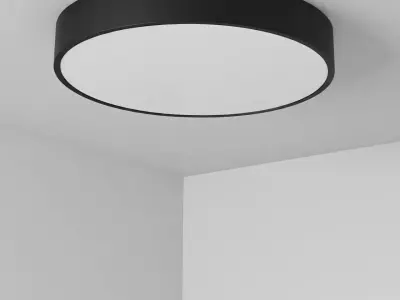 Circular Ceiling Mounted Recessed Lighting Fixture  Low-poly 3D model
