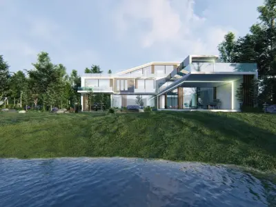 Rivera Villa Exterior Design 3D model