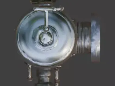 Post-Industrial Pressure Regulator 3D Model Low-poly 3D model