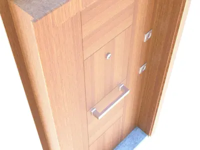 Apartment Door Low-poly 3D model