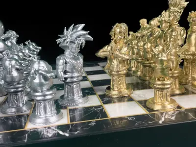 Anime Popular Character Chess Set - Anime Chess Set 3D print model