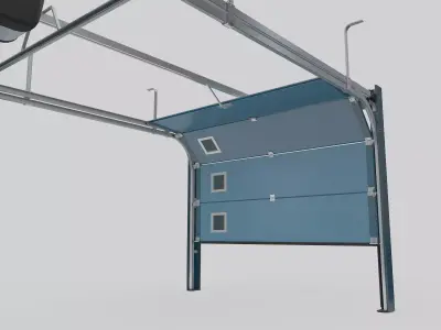 Sectional Garage Door 3D model