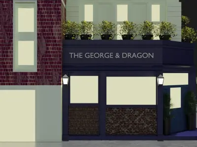 Old Building In London 3D model