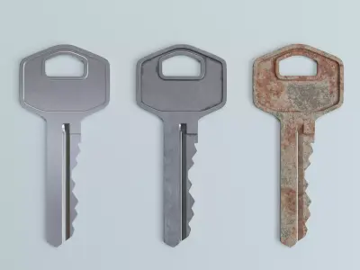 Key 6 3D model